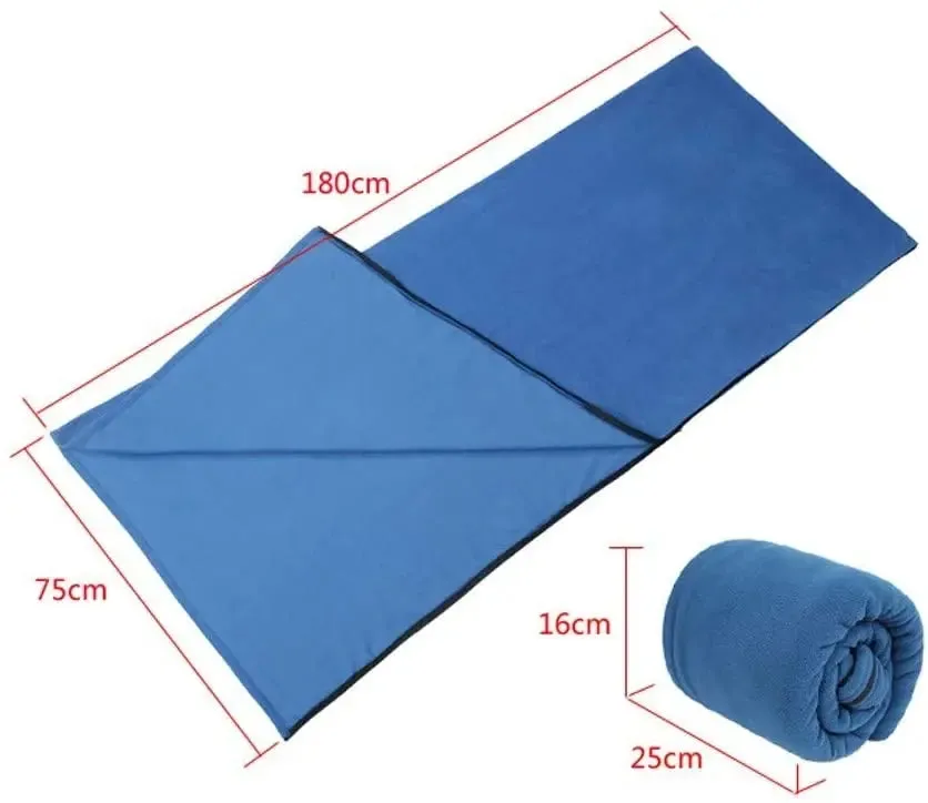Ultra-light Polar Fleece Sleeping Bag for Outdoor Camping Tent Bed use,Travel Warm Sleeping Bag Liner