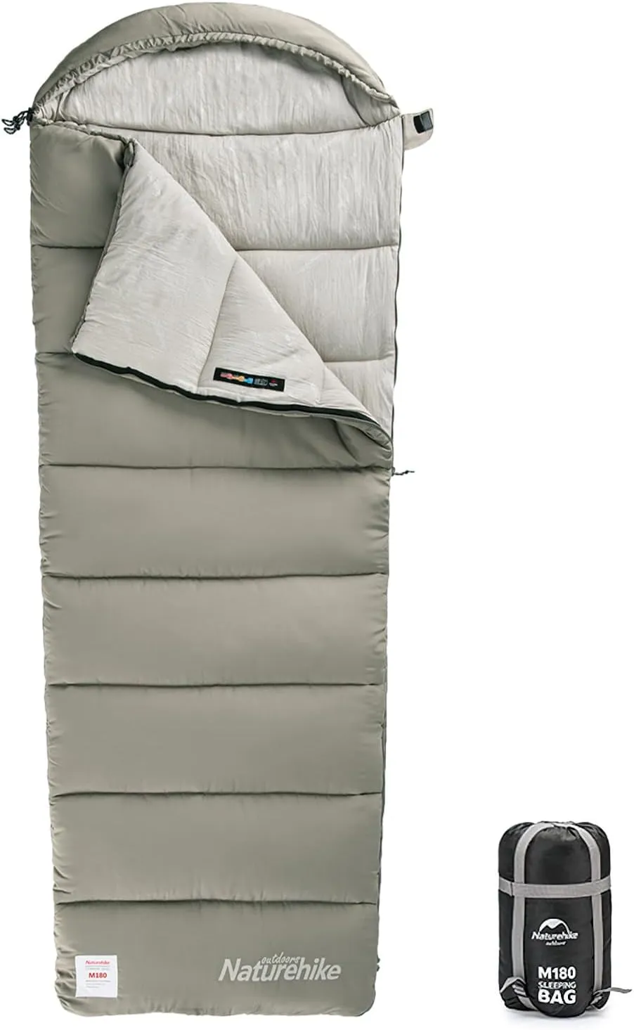Ultralight Sleeping Bag 25°F-54°F with Hood Great for 3-4 Season Traveling Camping Outdoor Activities Family Camping Mountaineering car Camping,Machine Washable No-Snag Zipper