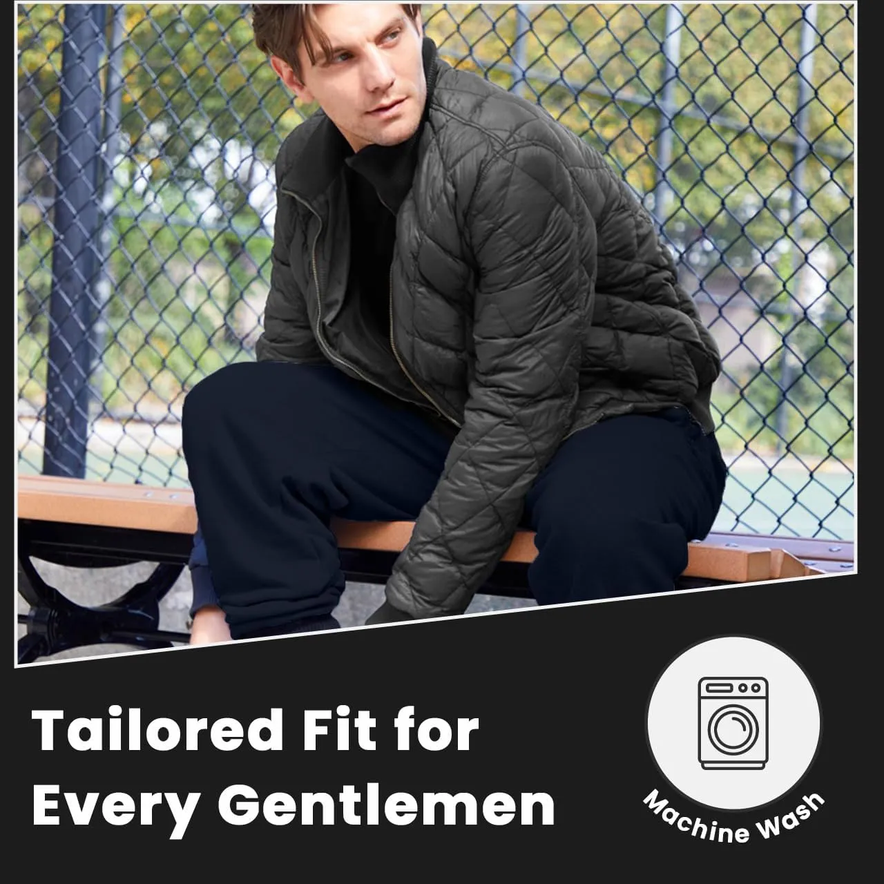UNIQUE STYLES ASFOOR Elastic Bottom Baggy Sweatpants for Men, Workout Fleece Sweat Pants with Pockets
