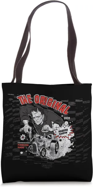 Universal Monsters Frankenstein The Original Hot Rod Tote Bag