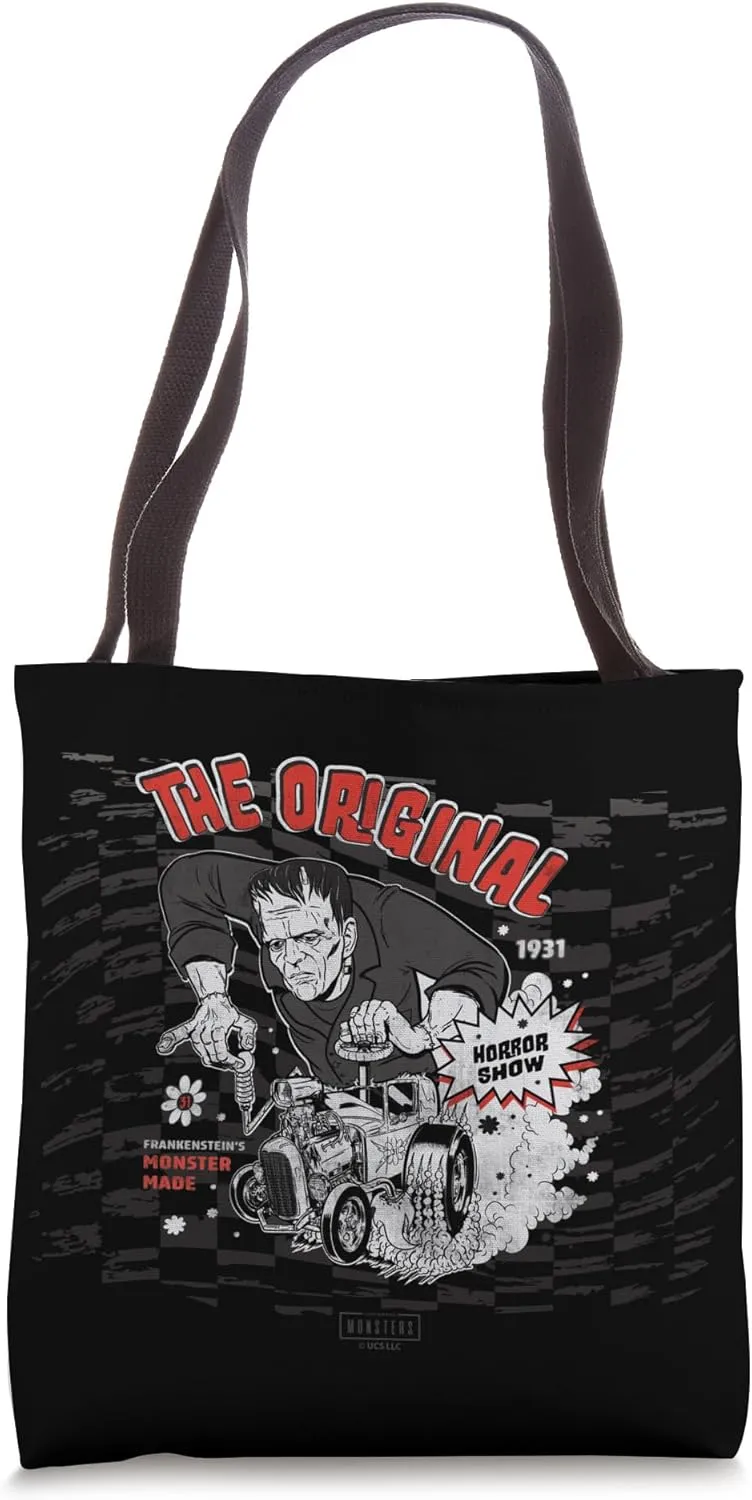 Universal Monsters Frankenstein The Original Hot Rod Tote Bag