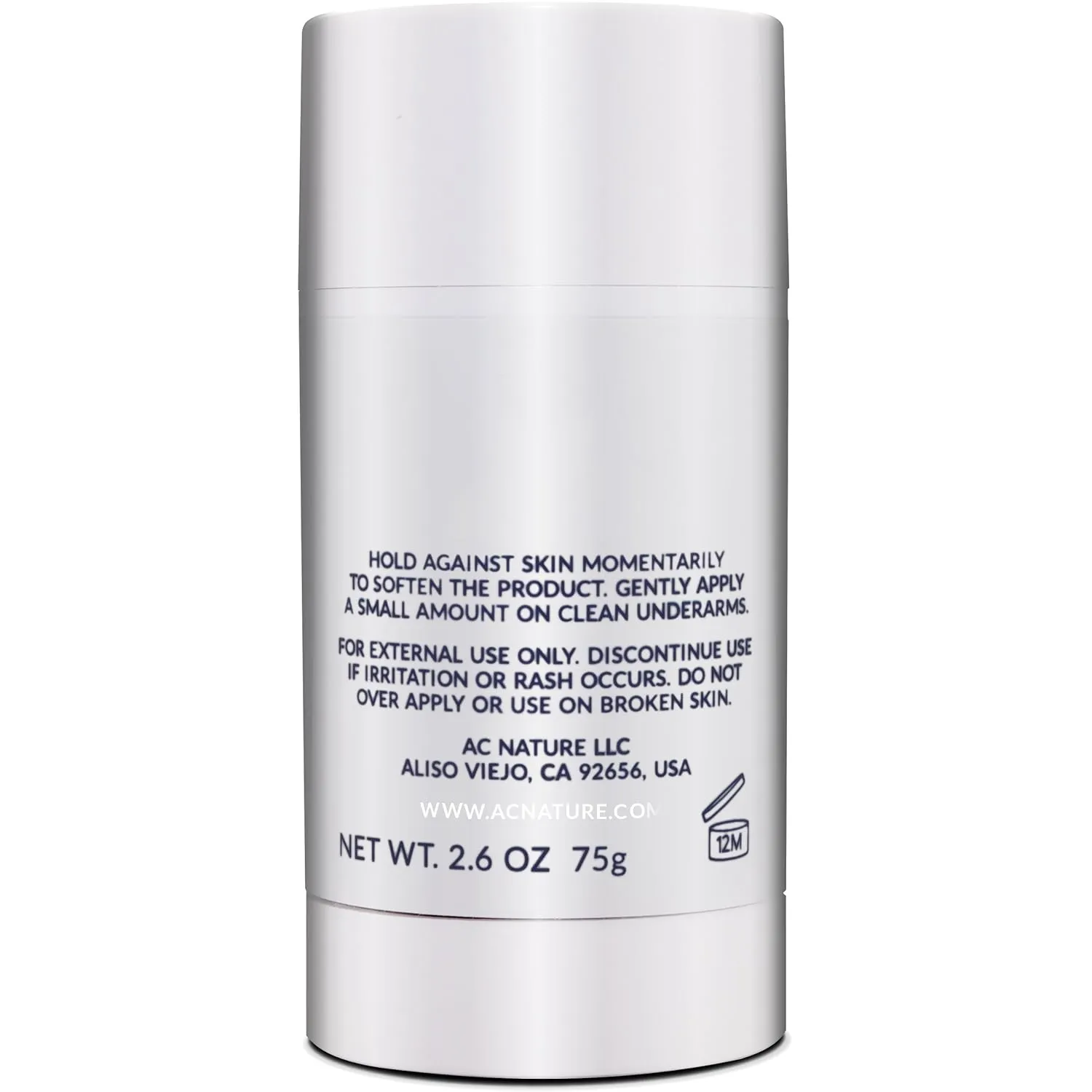 Unscented Natural Deodorant Stick Infused with Vitamin E - High Performance & Toxic Free - (Strong - Ultimate Power, 1pc)