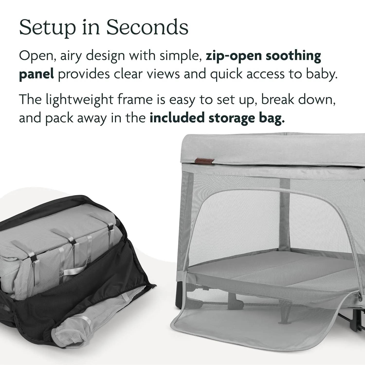 UPPAbaby Remi Playard | Deluxe 3-in-1 Portable Playard, Bedside Bassinet   Travel Crib| Mesh Bassinet, Mattress, Organic Cotton Mattress Cover   Storage Bag Included | Wells (Dark Taupe Mélange)
