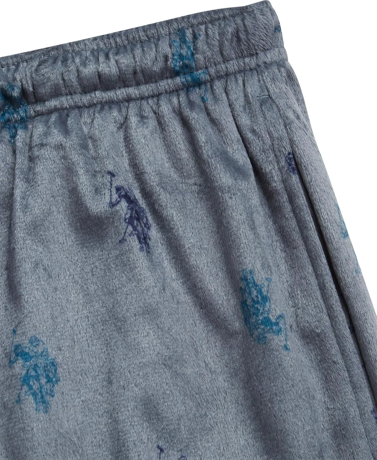 U.S. Polo Assn. Men's Pajama Pants - Soft Fleece Plaid Lounge Pants Sleepwear Bottoms for Men with Pockets (Sizes: S-XL)