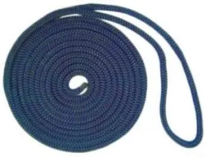 USR Rope Nylon Double Braided Dock Line 3/8" x 25' Navy Boat Mooring