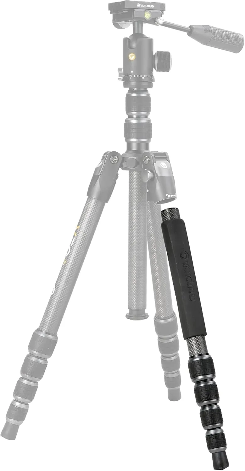 Vanguard VEO3T235CBP Carbon Fiber Travel Tripod with Ball Head, Removeable Pan Handle, and Quick Shoe with Built-in Smartphone Holder