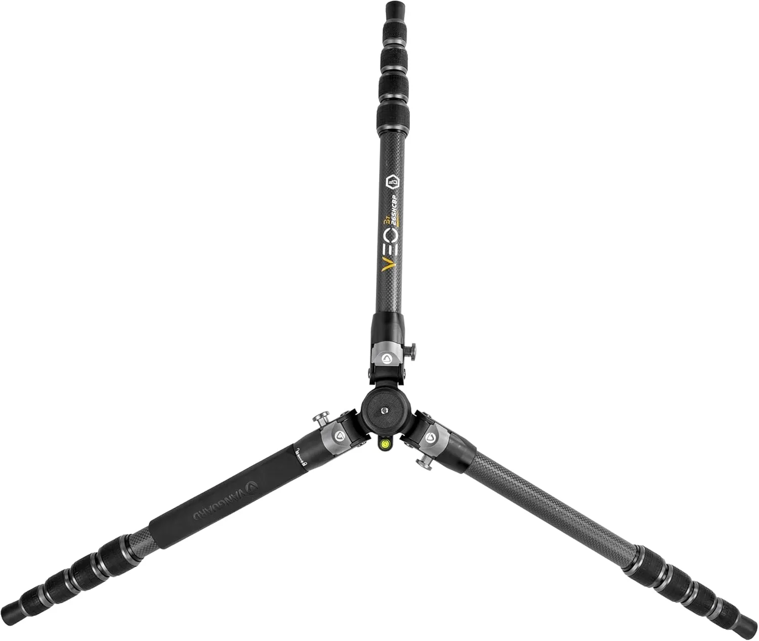 Vanguard VEO3T235CBP Carbon Fiber Travel Tripod with Ball Head, Removeable Pan Handle, and Quick Shoe with Built-in Smartphone Holder