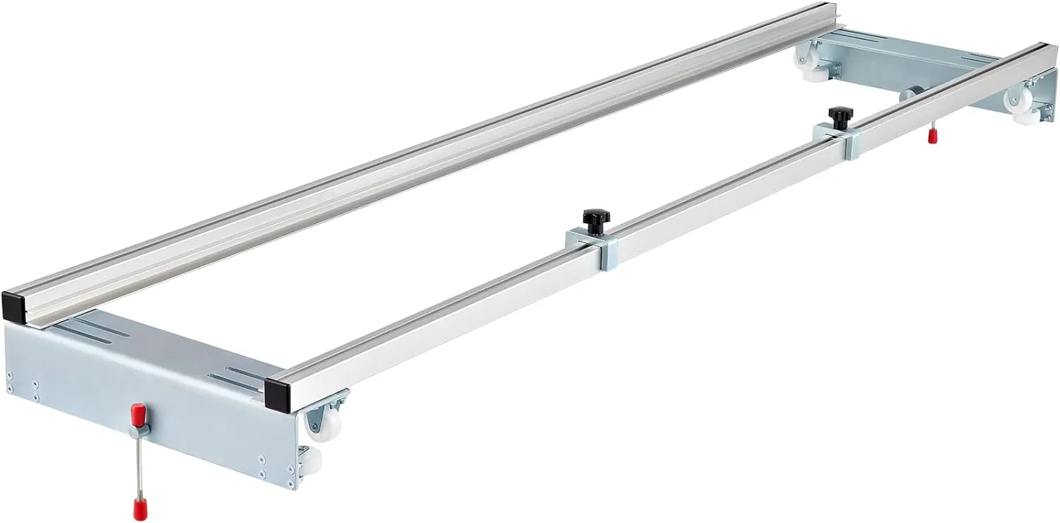 VEVOR Router Sled, 60 inches / 152.4cm Width, Slab Guide Jig for Woodworking with Locking Function, Portable and Easy to Adjust, Trimming Planing Machine for Wood Flattening, Home DIY
