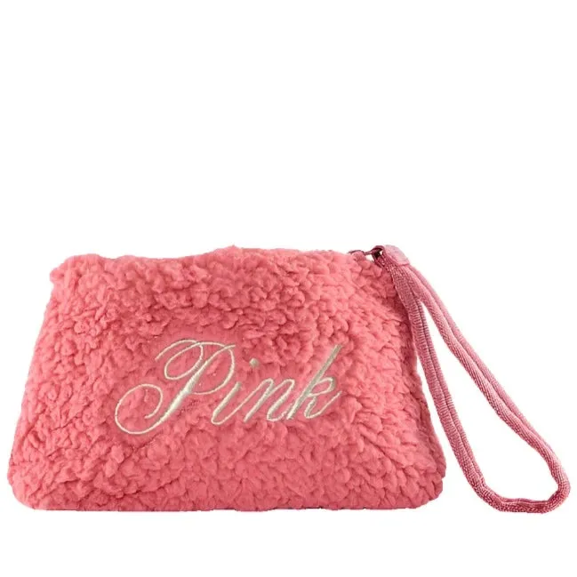 Victoria's Secret - Zippered Fleece Cosmetics Bag | Pink |   Sleeping Eye Mask