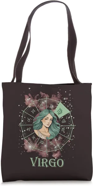 Virgo Symbol Horoscope Zodiac Symbol Stars Virgo Tote Bag