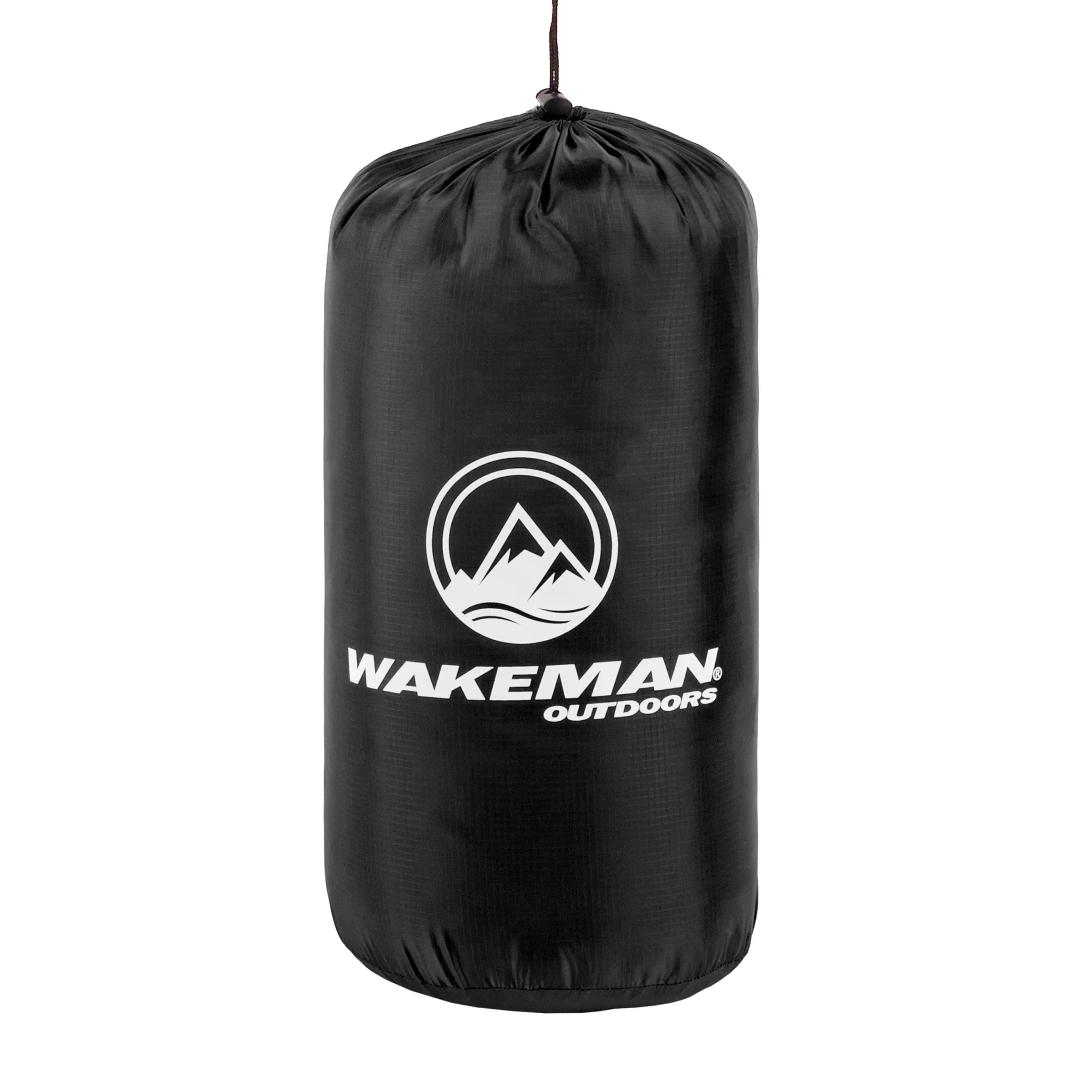Wakeman Outdoors Cold Weather Mummy Sleeping Bag Rated to 10°F, Black