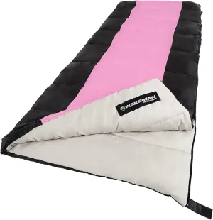 Wakeman Outdoors Sleeping Bag-Lightweight, Carrying Bag with Compression Straps Included-Great for Adults