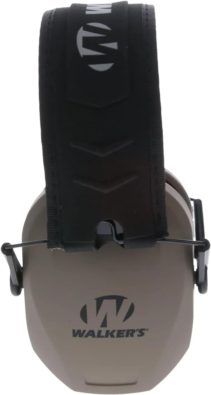 Walker's Muff Razor Slim Low-Profile Compact Folding 27db Nrr Gun Range Shooting Hearing Protection Passive