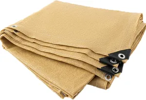 Waterproof Sun Shade Rectangle Sail,4m x 5.6m Greenhouse Sunblock Cloth with Taped Edge Grommets UV Resistant 90% Shade Rate Fabric for Greenhouse Garden Flower Plant Wind Protection