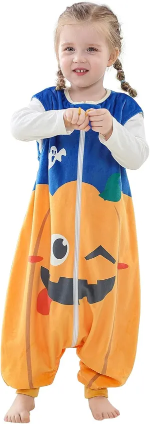 Wearable Boys Sleep Fleece Bag Toddler Baby Girls Kids Cartoon Jumpsuit Blanket Girls Two Piece Outfits Jumpsuit Romper