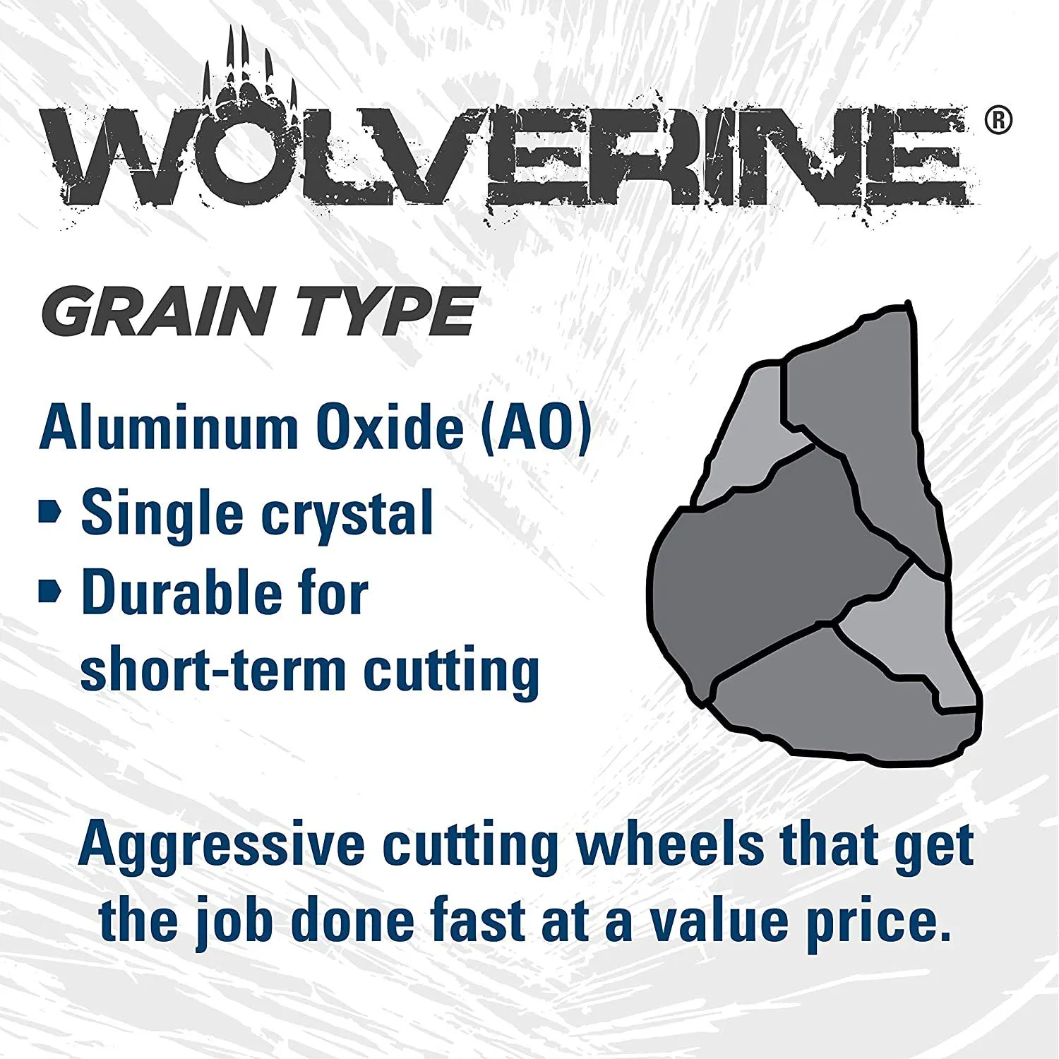 Weiler 59493 Wolverine Aluminum Oxide Resin Fiber Sanding & Grinding Disc, 4" Diameter, 50 Grit, 5/8" Arbor Hole (Pack of 25)