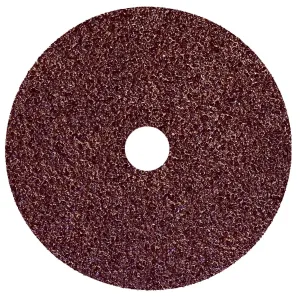Weiler 59493 Wolverine Aluminum Oxide Resin Fiber Sanding & Grinding Disc, 4" Diameter, 50 Grit, 5/8" Arbor Hole (Pack of 25)