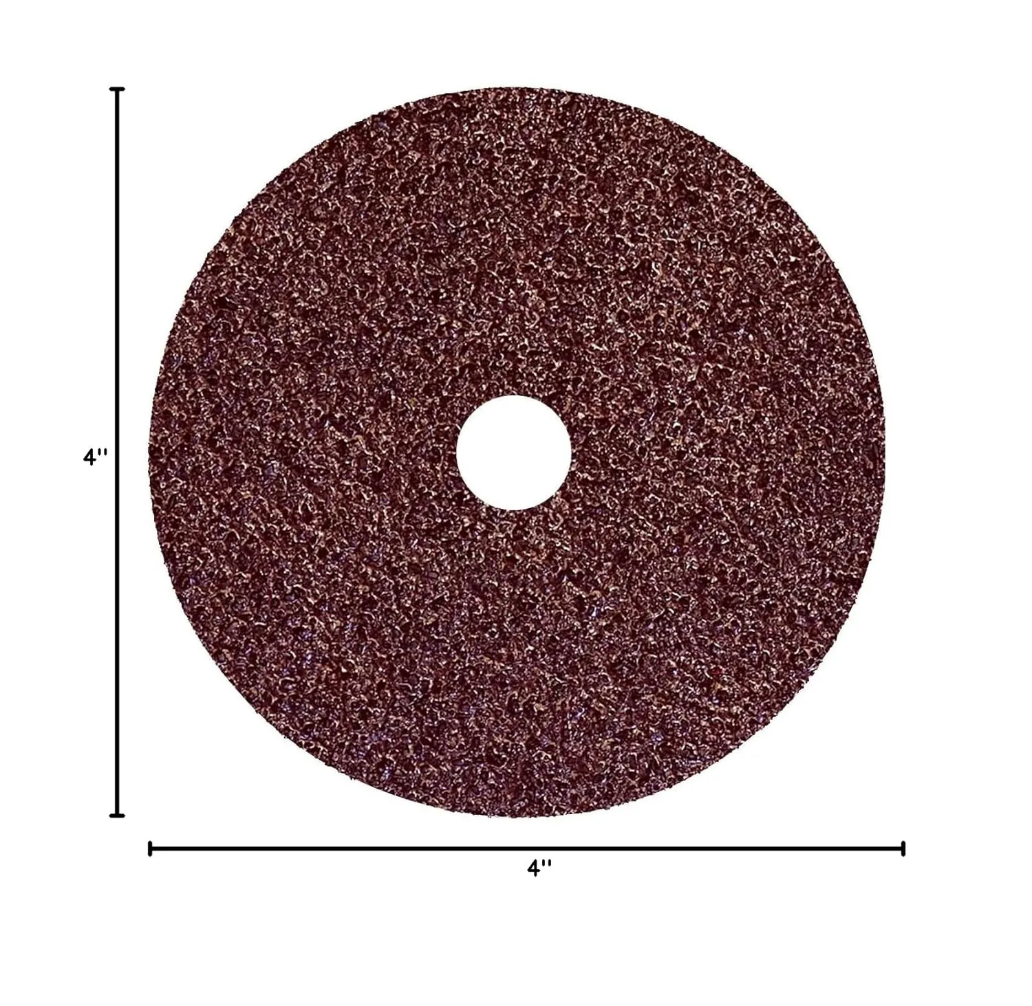Weiler 59493 Wolverine Aluminum Oxide Resin Fiber Sanding & Grinding Disc, 4" Diameter, 50 Grit, 5/8" Arbor Hole (Pack of 25)