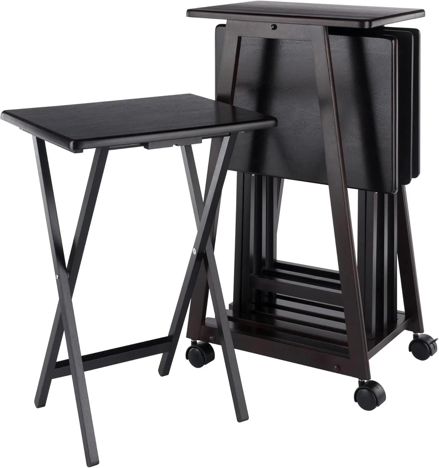 Winsome Adriel 5-Pc Snack Table Set, Coffee