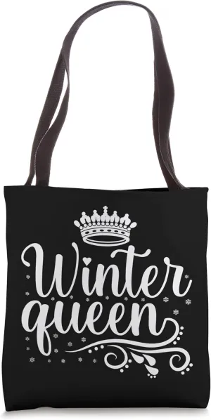 Winter Queen Snow Fanatic Winter Season Lover Snowfall Fan Tote Bag