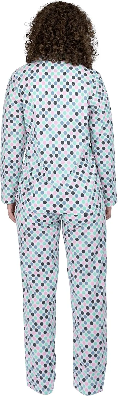 Women's 2-Piece Ultra-Soft Micro Fleece Pajama Set - For Sleeping or Lounging