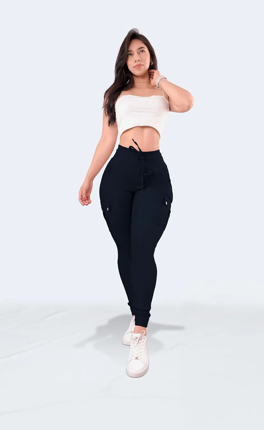 Women's Cargo Pants Hiking Joggers Summer Lightweight Quick Dry Athletic Outdoor Sports Sweatpants Travel Casual Button