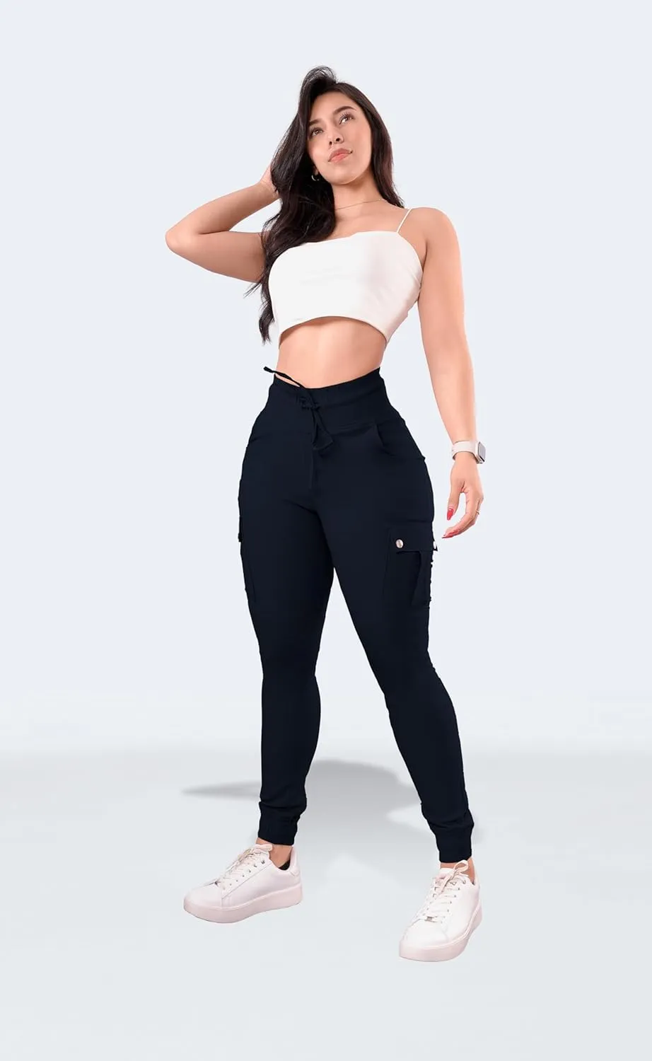 Women's Cargo Pants Hiking Joggers Summer Lightweight Quick Dry Athletic Outdoor Sports Sweatpants Travel Casual Button