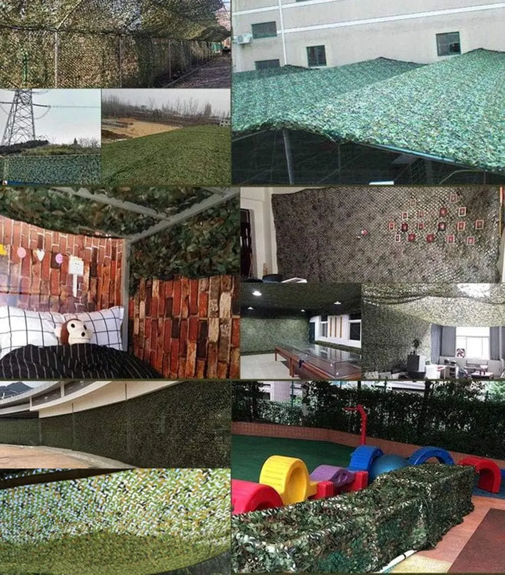Woodland Camo Net UV Resistant Shade Military Lightweight Durable Camouflage Net for Sunshade Decoration Hunting Blind Shooting Camping Photography