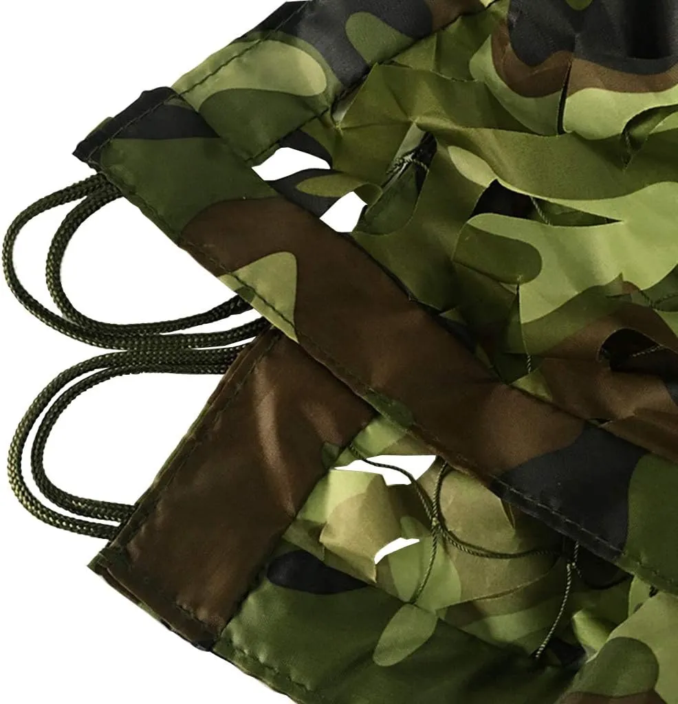 Woodland Camo Net UV Resistant Shade Military Lightweight Durable Camouflage Net for Sunshade Decoration Hunting Blind Shooting Camping Photography