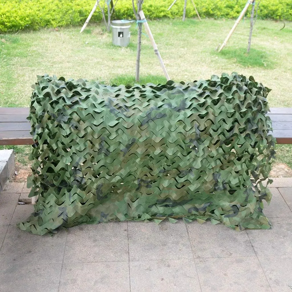 Woodland Camo Netting Lightweight Durable UV Resistant Sunscreen Nets for Camping Military Hunting Shooting Blind Watching Hide Party Decorations