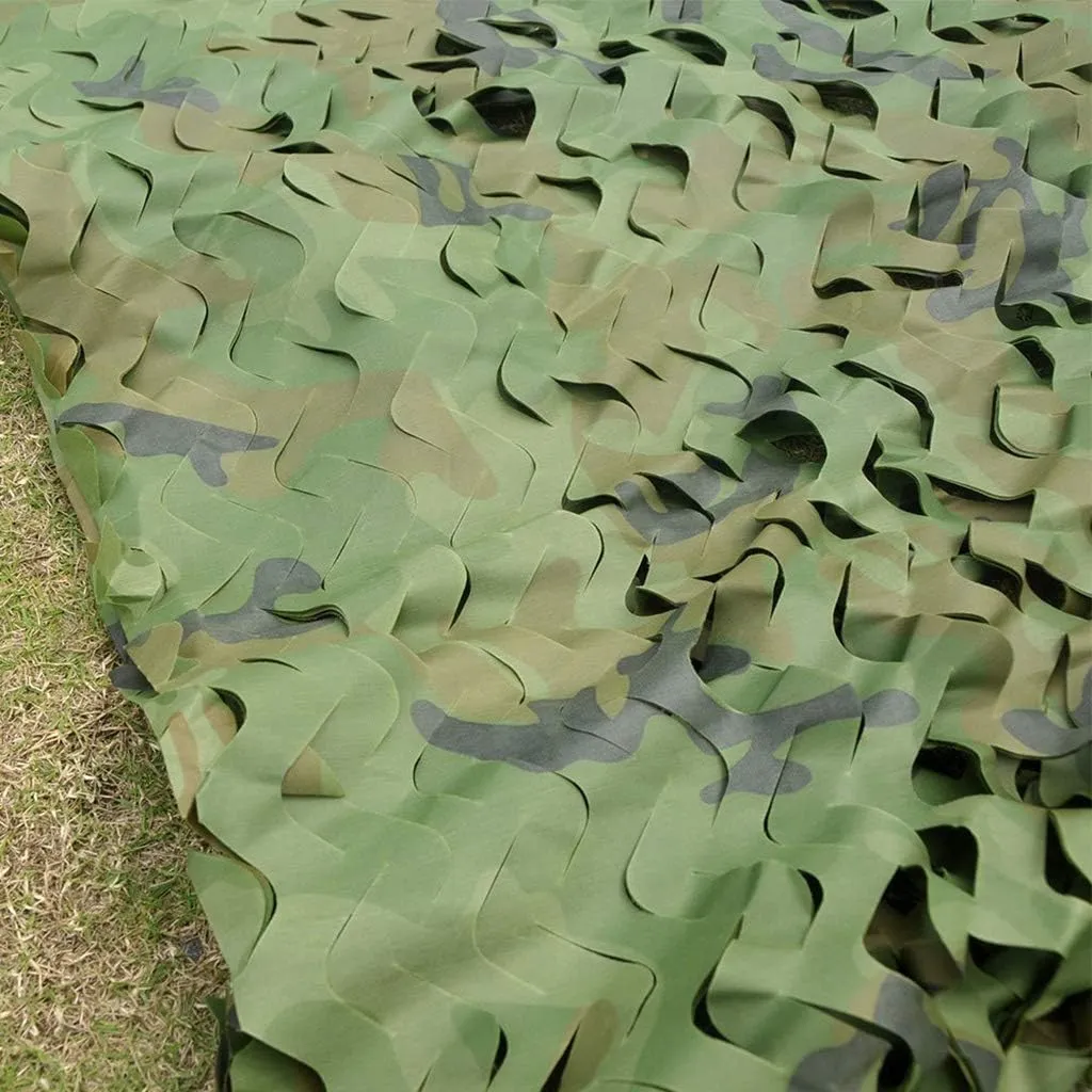 Woodland Camo Netting Lightweight Durable UV Resistant Sunscreen Nets for Camping Military Hunting Shooting Blind Watching Hide Party Decorations