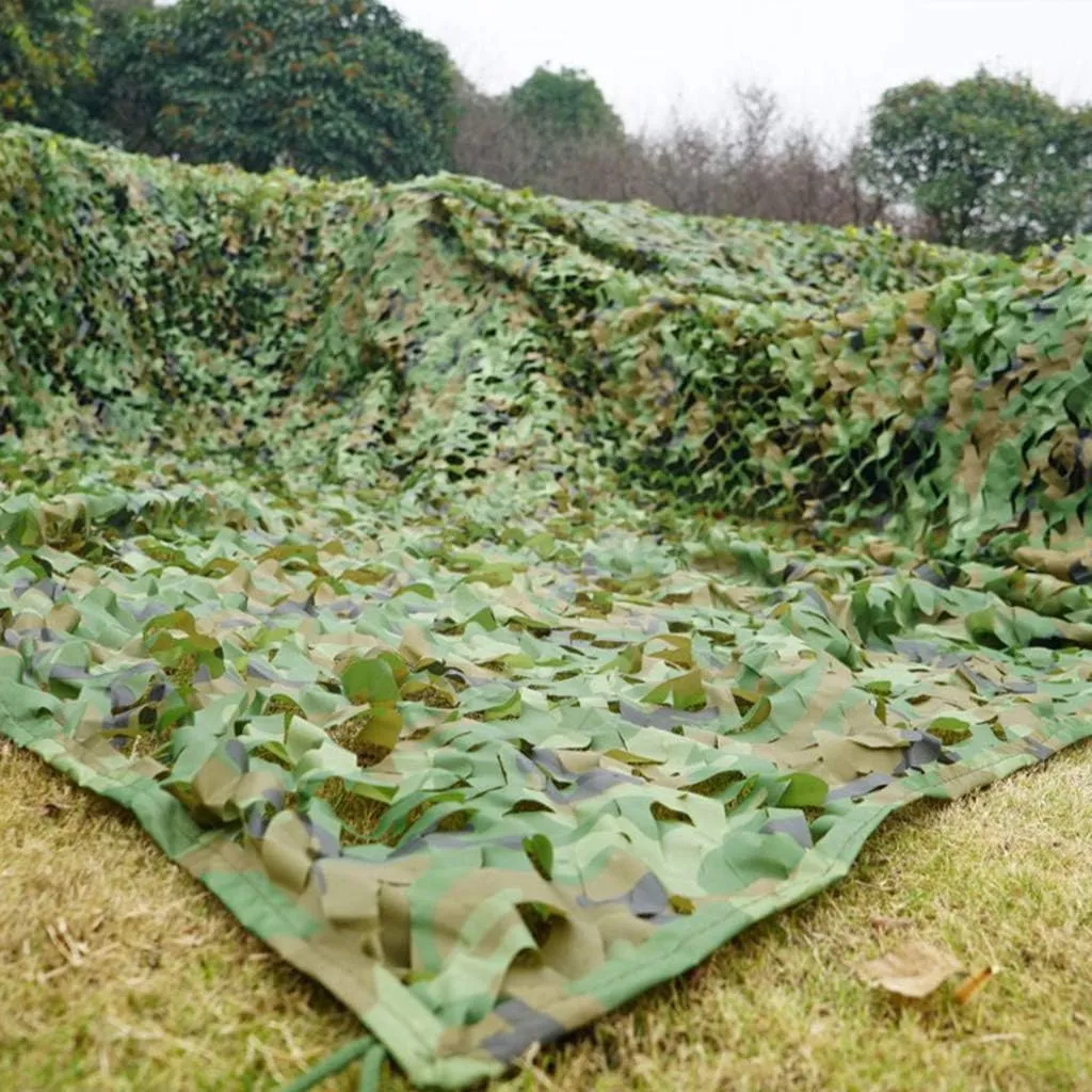Woodland Camouflage Net Military Desert Camo Netting Camping Hunting Blind Shooting Camping Photography Jungle Sunscreen Netting UV Resistant Shade Army Mesh Nets