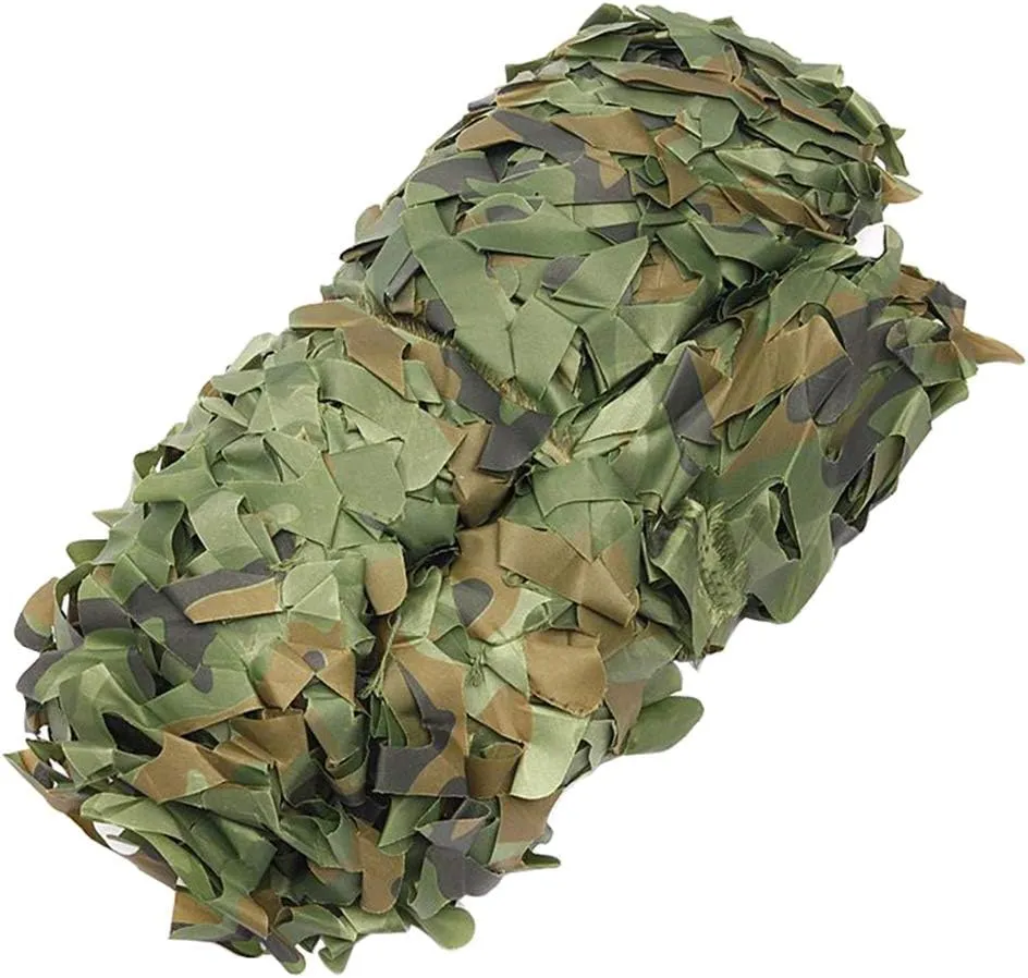 Woodland Camouflage Net Military Desert Camo Netting Camping Hunting Blind Shooting Camping Photography Jungle Sunscreen Netting UV Resistant Shade Army Mesh Nets