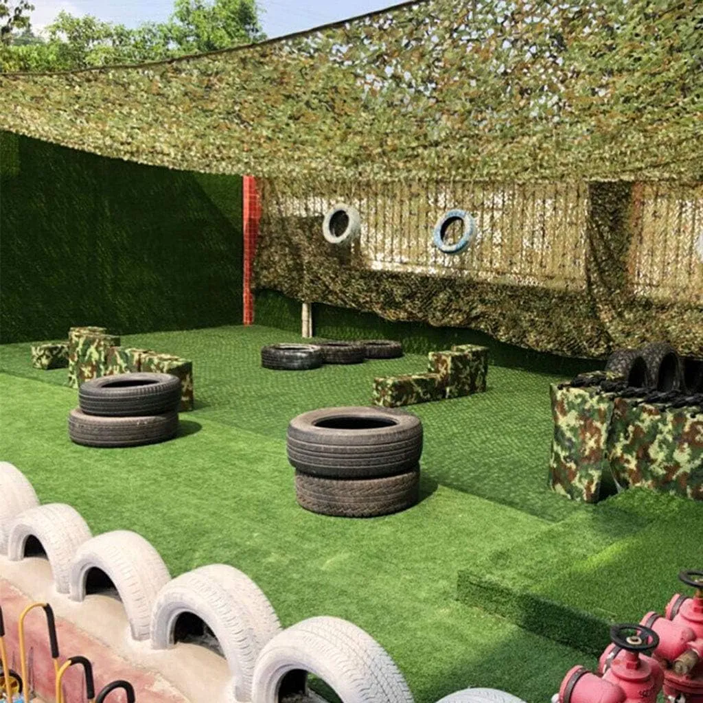 Woodland Camouflage Net Oxford Polyester UV Resistant Shade Camo Netting Hunting Camping Shooting Blind Hide Army Sunshade Decoration