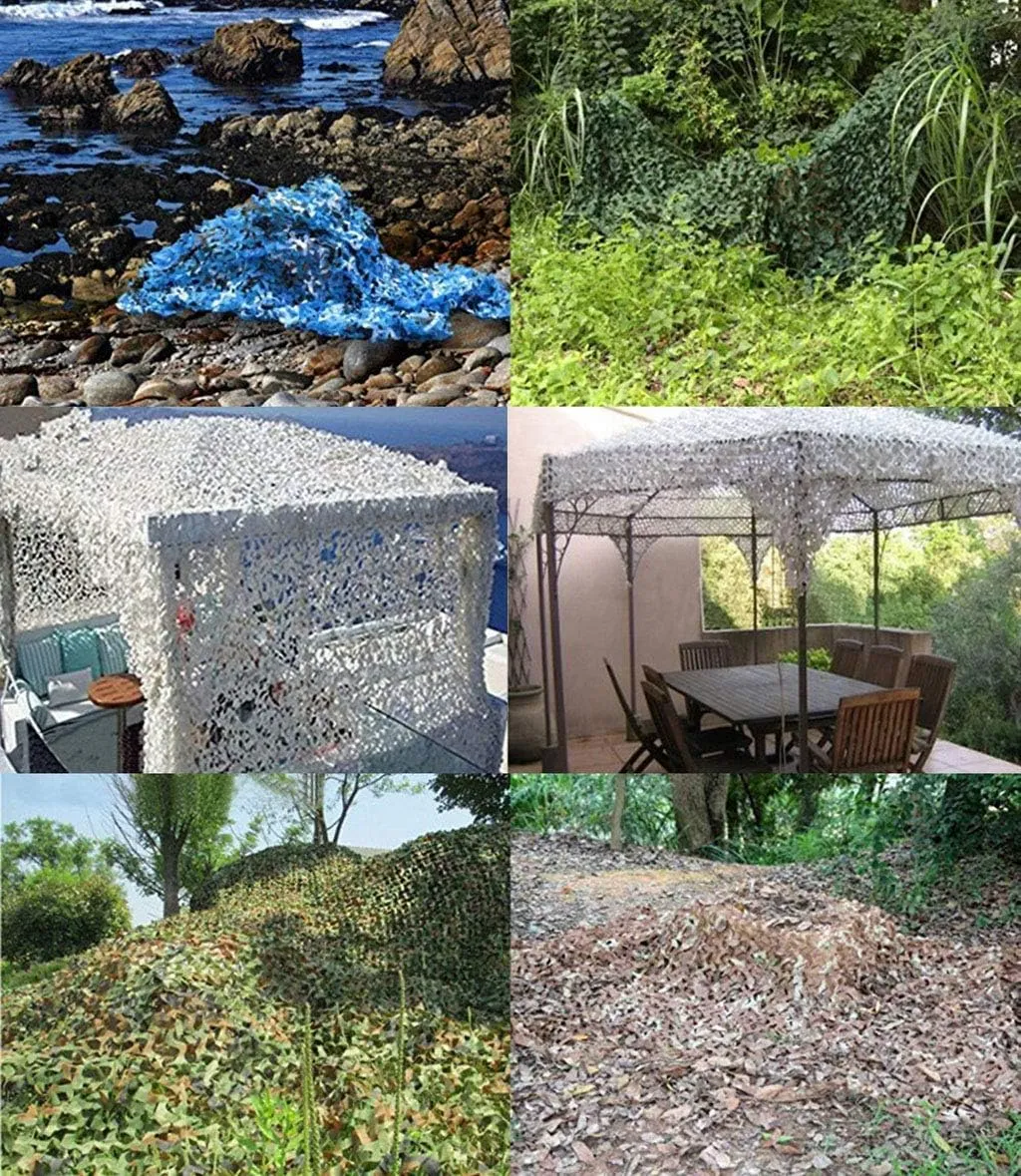 Woodland Camouflage Netting,Jungle Military Camo Netting Greenhouse Plant Shade Netting Army Mesh Nets Hunting Shooting Blind Camping Sunshade Decoration