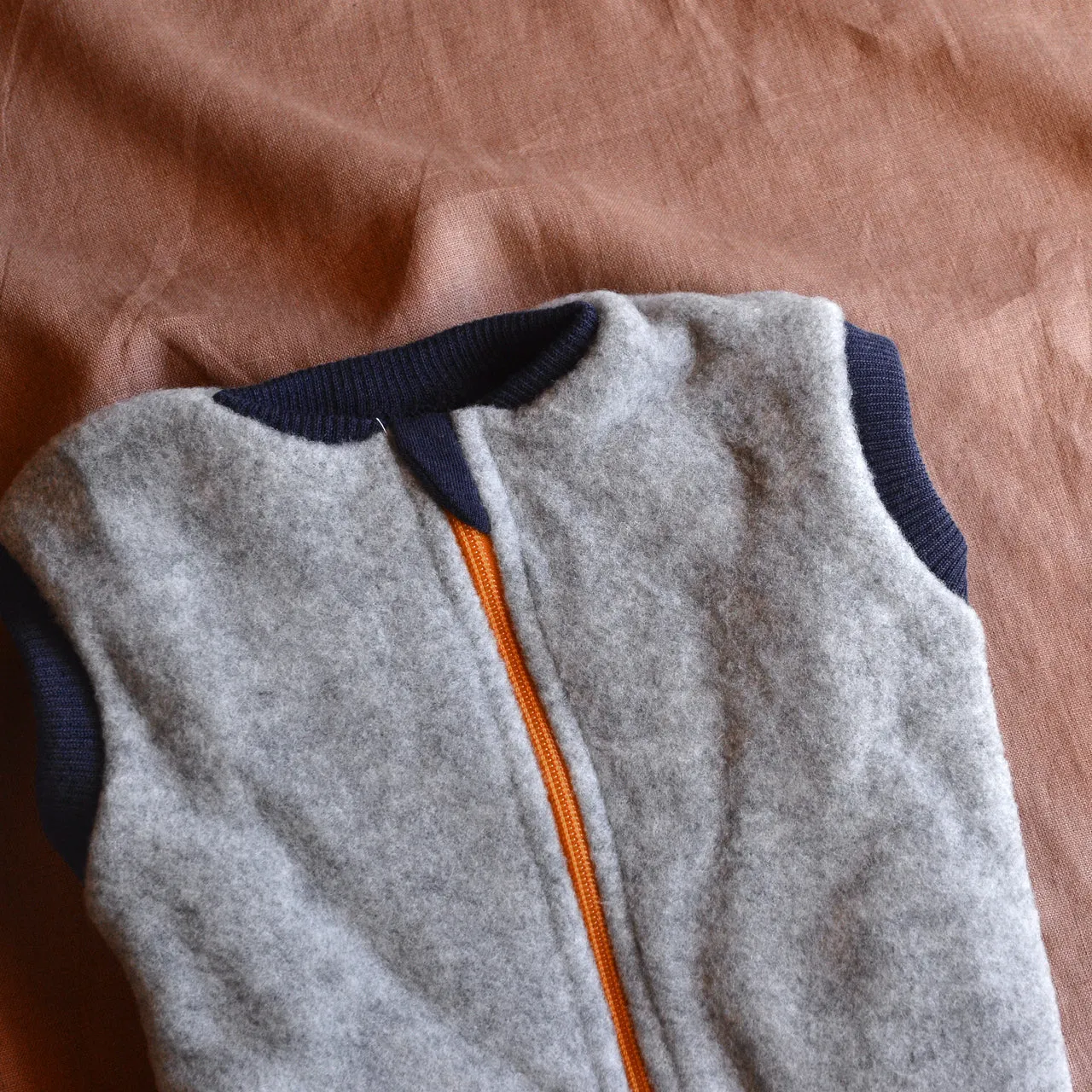 Wool Fleece Sleeping Bag Sleeveless (6-24m)
