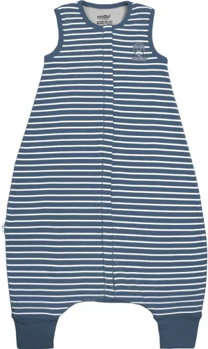 Woolino 4 Season Baby Sleep Bag with feet, Australian Merino Wool and Organic Cotton, 6-18 Months, Navy Blue
