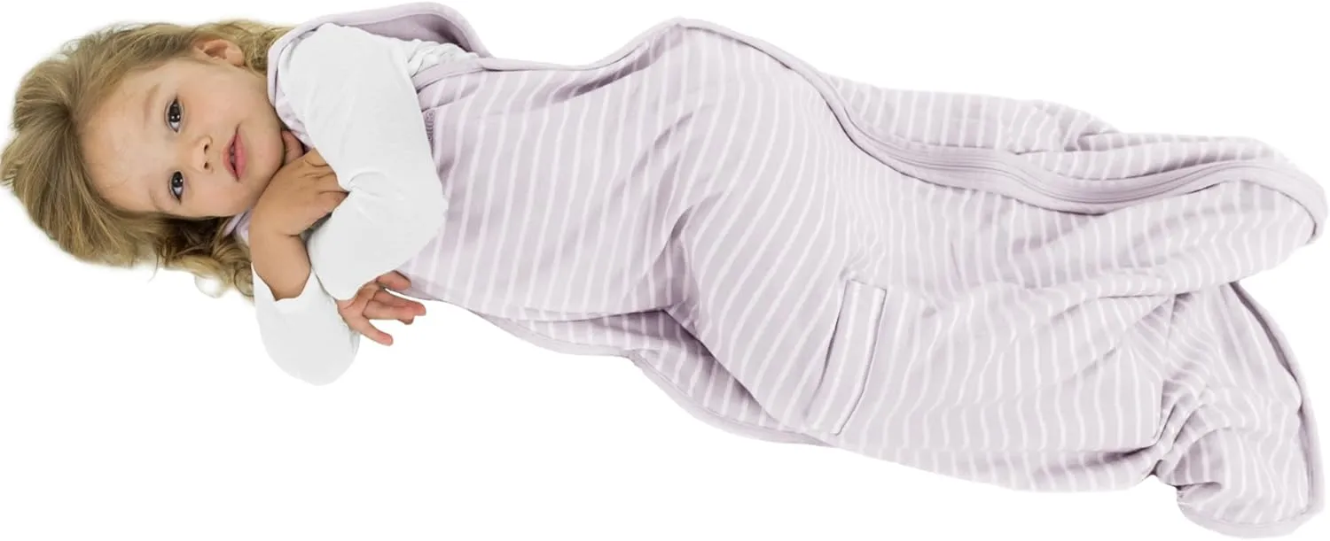 Woolino Toddler Sleeping Bag, 4 Season, Merino Wool and Organic Cotton Baby Wearable Blanket, 2-4 Years