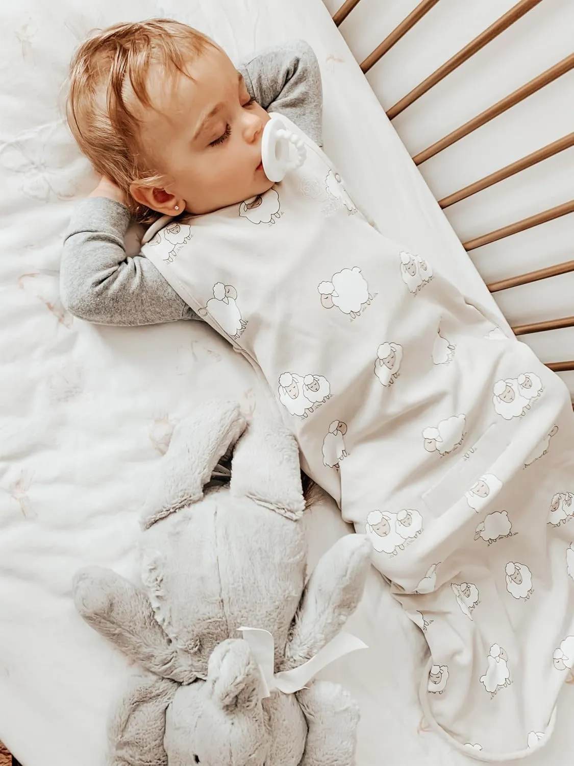 Woolino Toddler Sleeping Bag, 4 Season, Merino Wool and Organic Cotton Baby Wearable Blanket, 2-4 Years