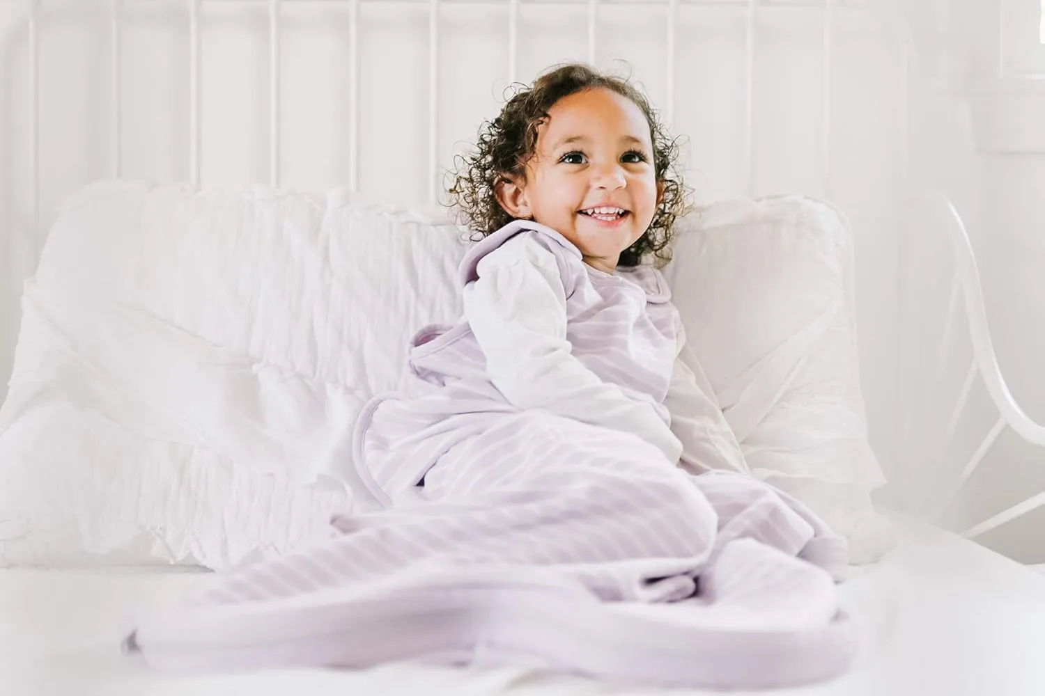 Woolino Toddler Sleeping Bag, 4 Season, Merino Wool and Organic Cotton Baby Wearable Blanket, 2-4 Years