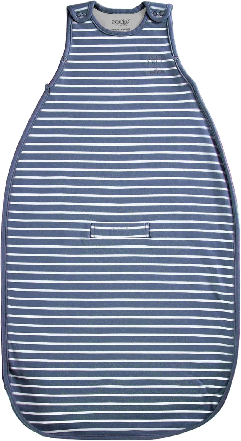 Woolino Toddler Sleeping Bag, 4 Season, Merino Wool and Organic Cotton Baby Wearable Blanket, 2-4 Years