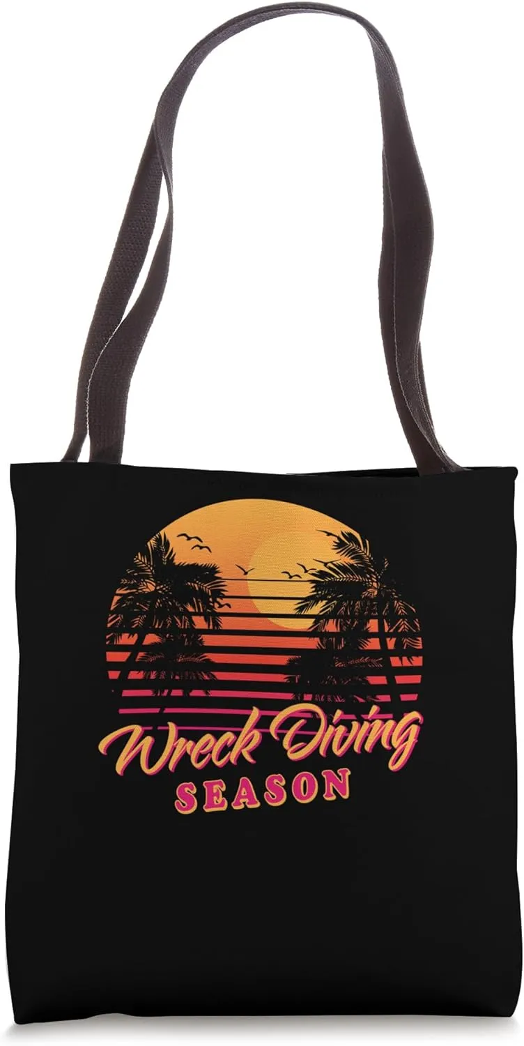 Wreck Diving Season Wreck Diver Hobby Shipwreck Diving Tote Bag