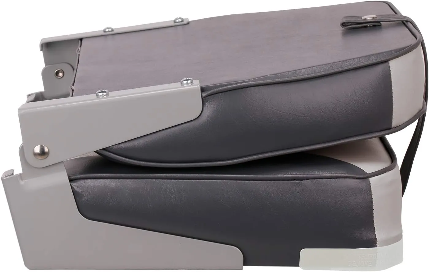 XGEAR Deluxe Low/High Back Boat Seat, Fold-Down Fishing Boat Seat