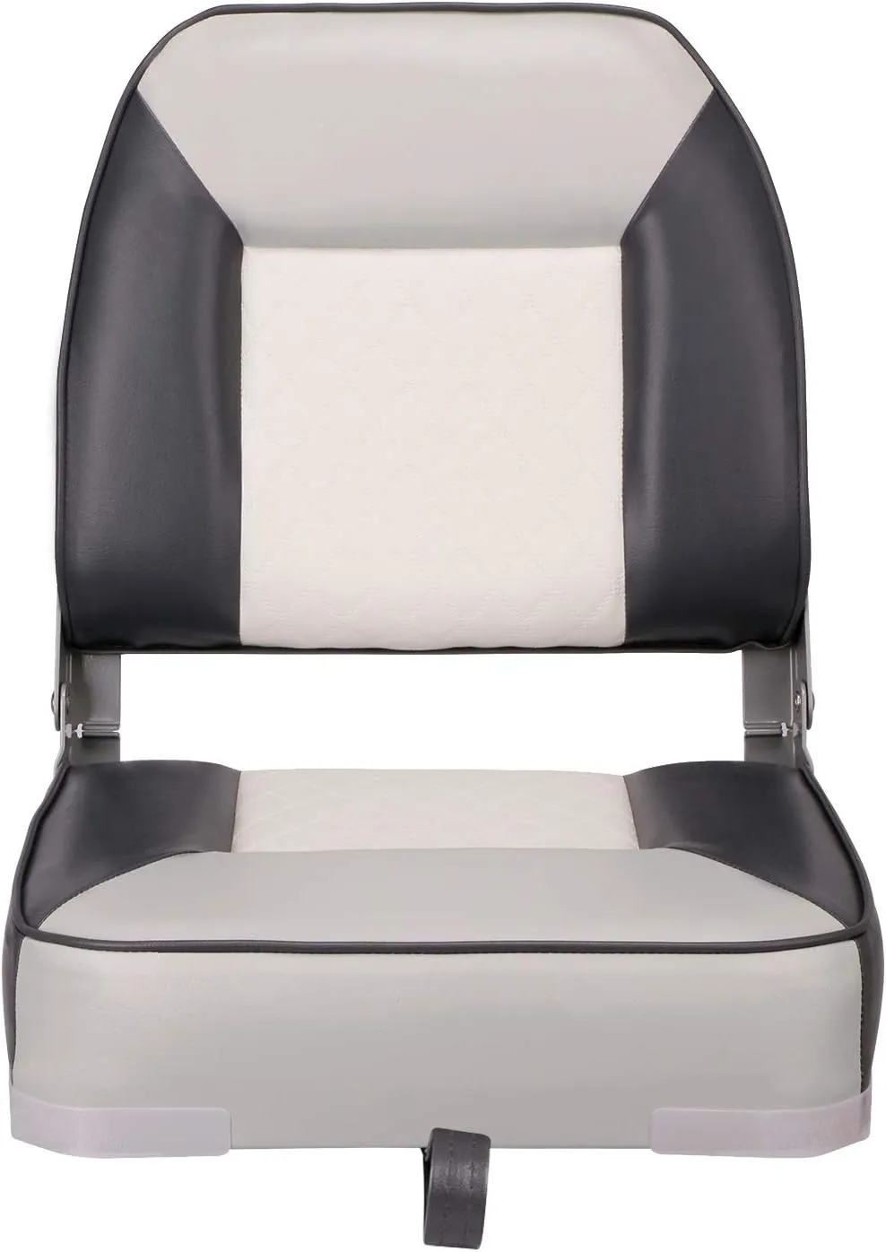 XGEAR Deluxe Low/High Back Boat Seat, Fold-Down Fishing Boat Seat
