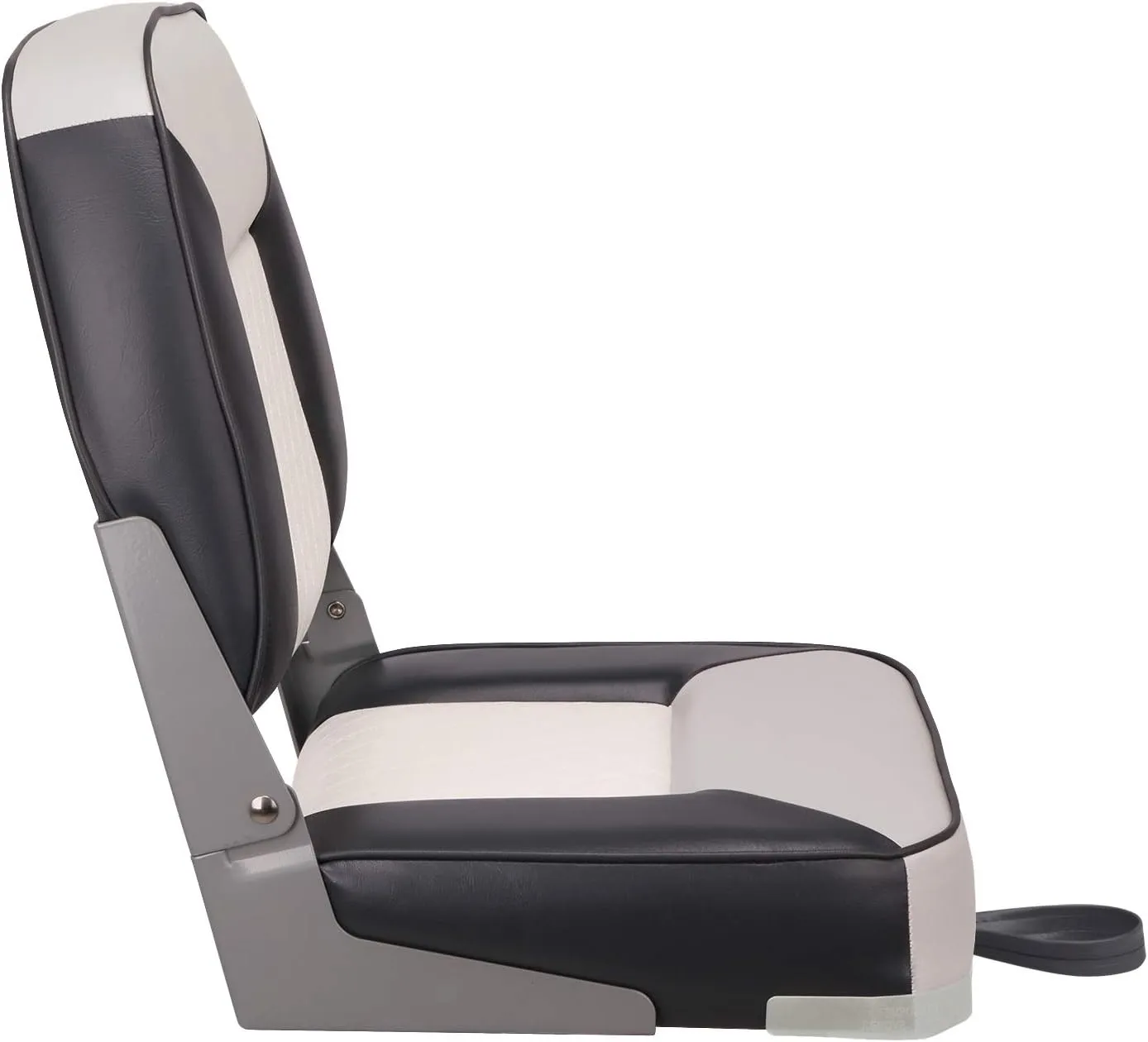 XGEAR Deluxe Low/High Back Boat Seat, Fold-Down Fishing Boat Seat