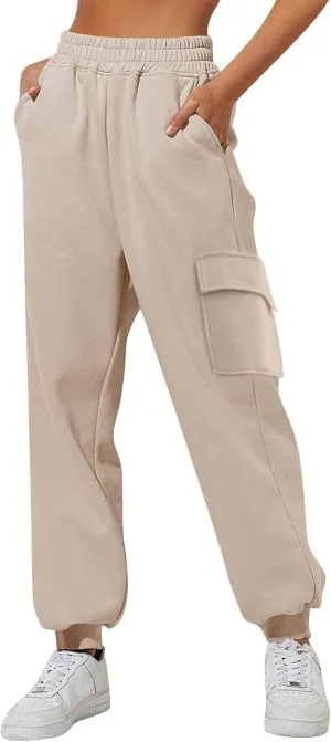 Y2K Baggy Wide Leg Jogger Pants Sweatpants Comfortable High Waisted Jogging Pants with Pockets 2024 Summer Trendy