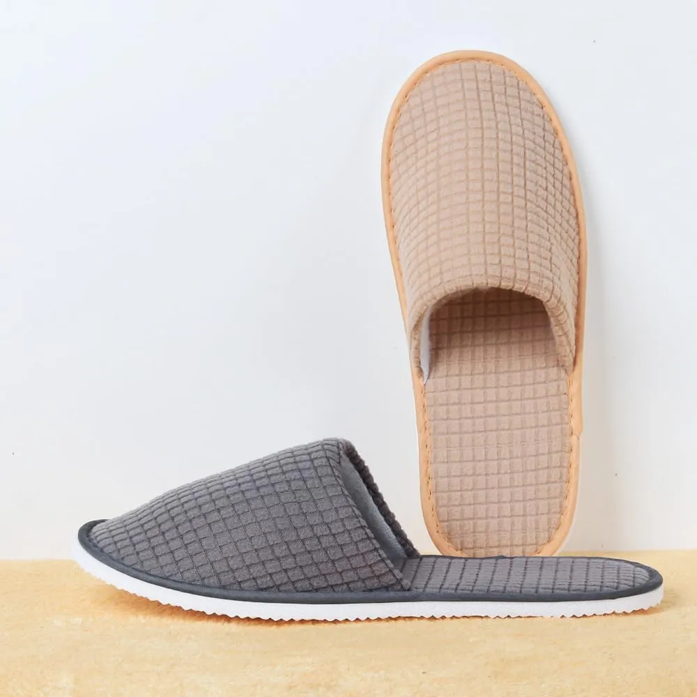 Yeios 10-20 Pairs Disposable Slippers for Guests Hotel Slippers Bulk Spa Slippers Closed Toe House Slippers Guest Slippers Bulk for Adult for Men and Women