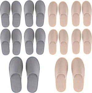 Yeios 10-20 Pairs Disposable Slippers for Guests Hotel Slippers Bulk Spa Slippers Closed Toe House Slippers Guest Slippers Bulk for Adult for Men and Women