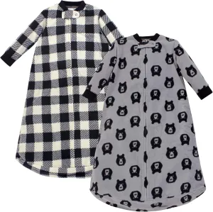 Yoga Sprout Baby Long-Sleeve Fleece Sleeping Blanket, 2 Pack