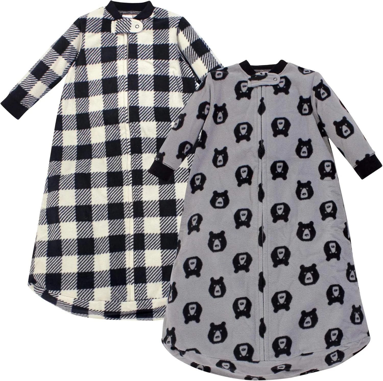 Yoga Sprout Baby Long-Sleeve Fleece Sleeping Blanket, 2 Pack